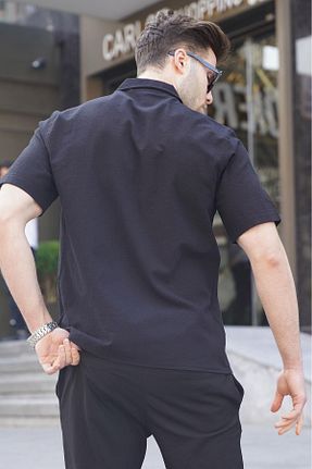 پیراهن مشکی مردانه رگولار Madmext - کد 678310779
