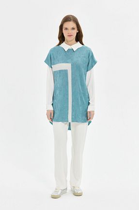 ست بالاتنه و پائین تنه آبی زنانه بافتنی Butik Eylül - کد 929680461