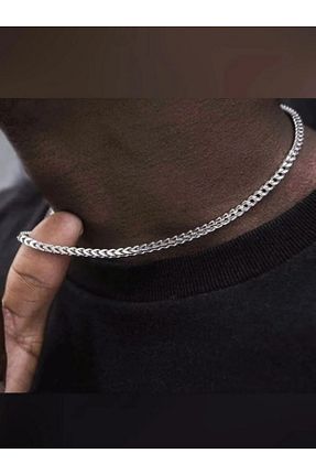 گردنبند استیل ( فولاد ) سفید زنانه استیل (فولاد) Linajewellery - کد 929688978