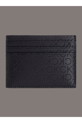 جا کارتی مشکی مردانه چرم خالص Calvin Klein - کد 927578888
