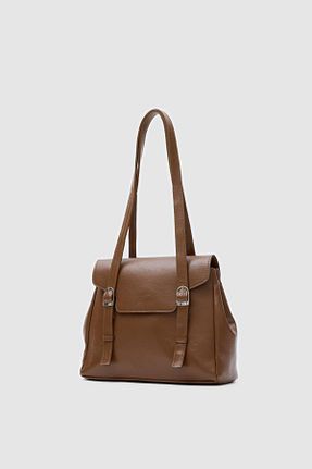 کیف دوشی قهوه ای زنانه چرم مصنوعی Shule Bags - کد 929715822