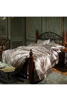 روتختی دونفره بژ ابریشم ZAVO - کد 735683428
