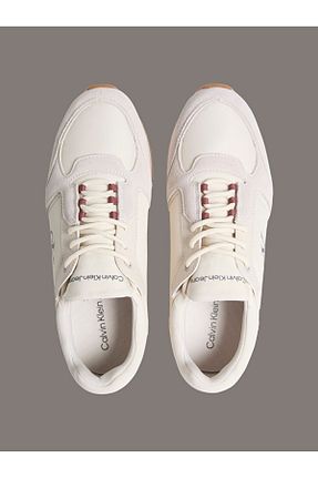 کفش اسنیکر بژ مردانه بند دار Calvin Klein - کد 929698433