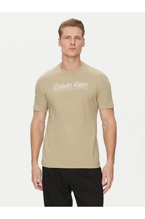 تیشرت قهوه ای مردانه رگولار Calvin Klein - کد 929743512