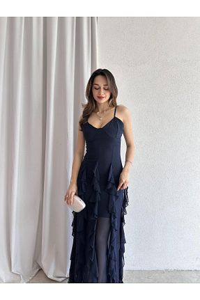 لباس سرمه ای زنانه بافتنی Mooi Butik - کد 929698269