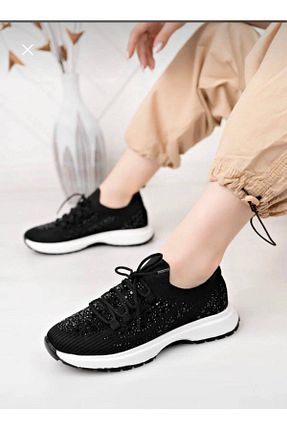 کفش بیرون مشکی زنانه پارچه ای Trendy Moda - کد 929718584