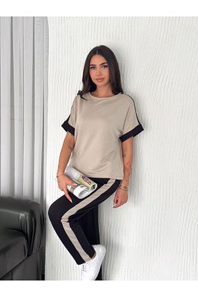 ست کرمکن اسپرت بژ زنانه مخلوط پلی استر sportiness - کد 929756782