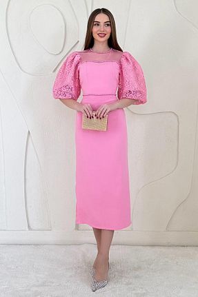 لباس صورتی زنانه بافتنی Elbee Fashion Woman - کد 929712896