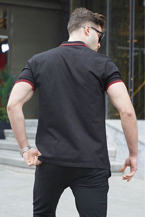 پولوشرت مشکی مردانه مخلوط پلی استر Madmext - کد 761176655
