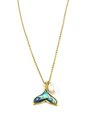 گردنبند نقره طلائی زنانه 925 عیار OSESHOP - کد 929734954