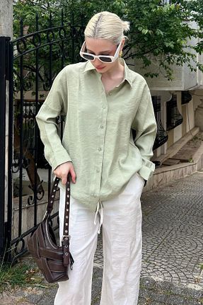 پیراهن سبز زنانه اورسایز Madmext - کد 824820316