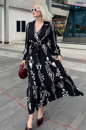 لباس مشکی زنانه بافتنی Madmext - کد 818213735