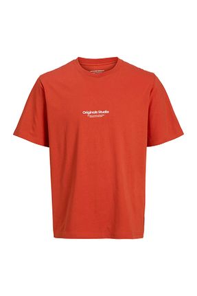 تیشرت نارنجی بچه گانه رگولار Jack & Jones - کد 900522580