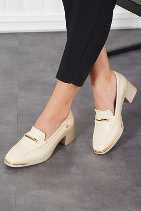 کفش پاشنه بلند کلاسیک بژ زنانه پارچه Moda Pie - کد 854101136