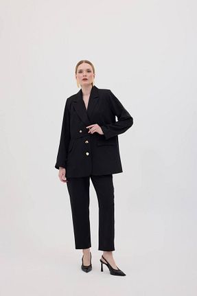 ست بالاتنه و پائین تنه مشکی زنانه مخلوط ویسکون Butik - کد 920932324
