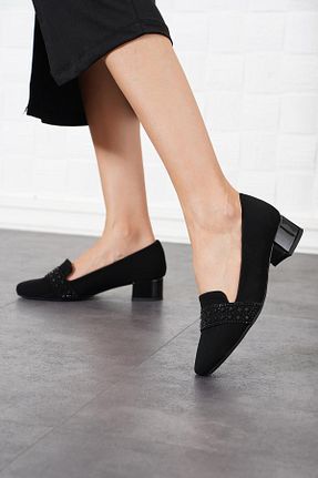 کفش پاشنه بلند کلاسیک مشکی زنانه چرم مصنوعی Moda Pie - کد 148207231