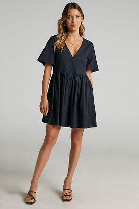 لباس مشکی زنانه بافتنی Madmext - کد 812469676