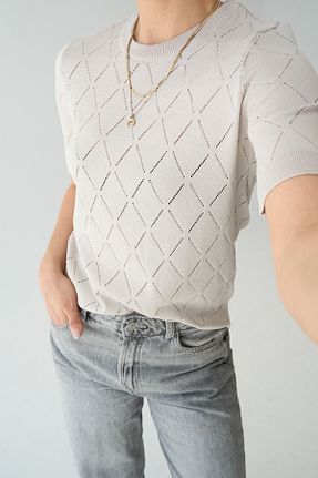 بلوز نباتی زنانه Baklava LOOSH - کد 929748260
