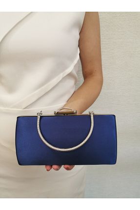 کیف مجلسی سرمه ای زنانه چرم مصنوعی MODA - کد 904643082