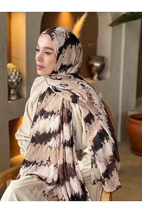 شال بژ زنانه Modakaşmir - کد 929760452