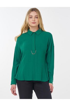 پیراهن حجاب سبز زنانه رگولار Kayra - کد 929779408
