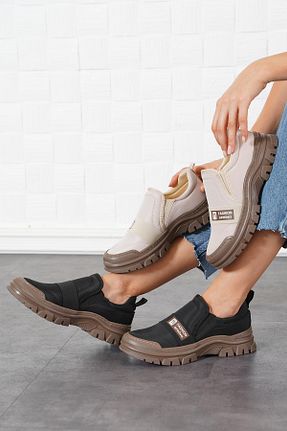 کفش اسنیکر مشکی زنانه پارچه Moda Pie - کد 854086180