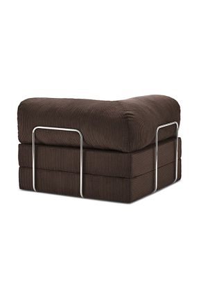 کاناپه قهوه ای مخمل Dekoro - کد 929781757