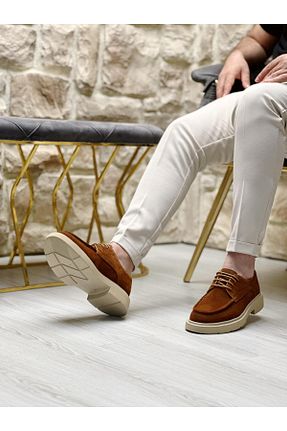 کفش کلاسیک قهوه ای مردانه چرم خالص ByItallanoshoes - کد 929805526