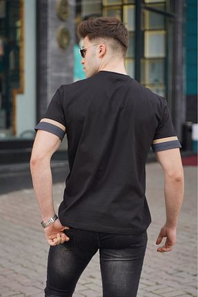 تیشرت مشکی مردانه رگولار Madmext - کد 238422908