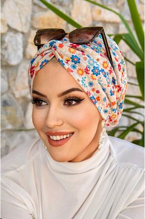 کلاه شنای حجاب سفید زنانه Aişe Tesettür - کد 929809860