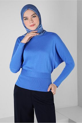 پلیور آبی زنانه ساده Alvina - کد 789852529