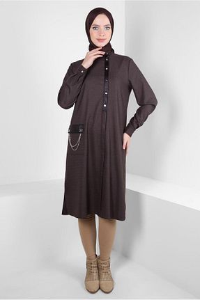 تونیک حجاب مشکی زنانه پنبه پلی استر Alvina - کد 790165394