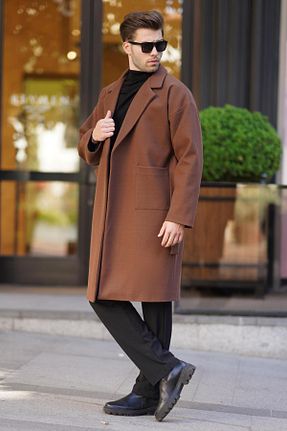 کاپشن قهوه ای مردانه رگولار Madmext - کد 839677535
