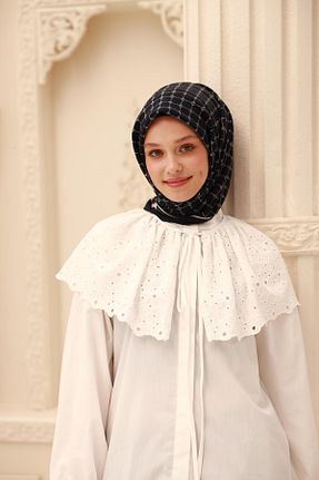 روسری سرمه ای پنبه ای Silk Home - کد 929853381