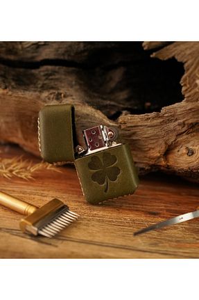 فندک بنزینی سبز Atölye Çınar Leather Handmade - کد 777941777