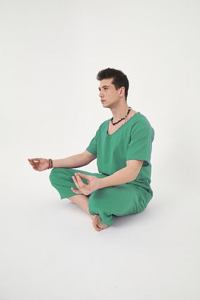 تیشرت سبز مردانه اورسایز RELAXL - کد 929844173