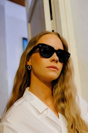 عینک آفتابی مشکی زنانه 54 Eyesofia - کد 922374384