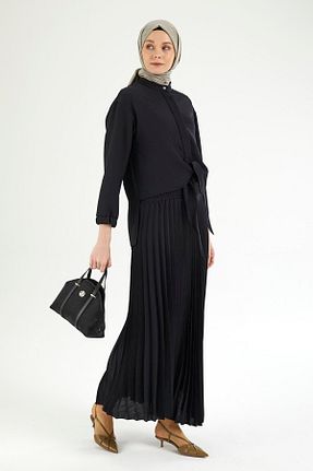 ست بالاتنه و پائین تنه حجاب مشکی زنانه رگولار Armine TREND - کد 929863671