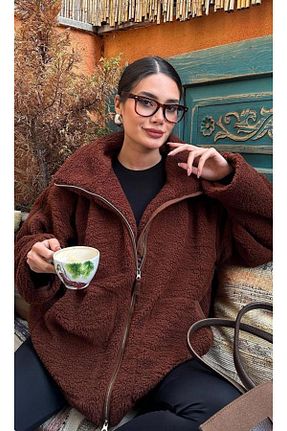 کاپشن قهوه ای زنانه رگولار Madmext - کد 879918420