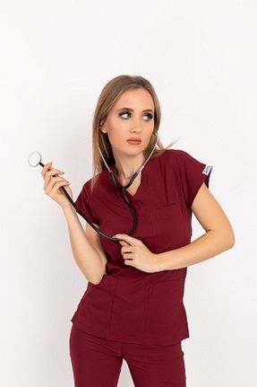 لباس ایمنی کار زرشکی Nur Medikal Giyim - کد 690688555