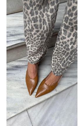 کفش پاشنه بلند کلاسیک قهوه ای زنانه چرم مصنوعی Eataly Shoes - کد 929888951