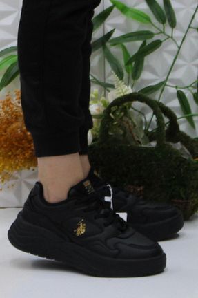 کفش اسنیکر مشکی زنانه بند دار U.S. Polo Assn. - کد 862050153