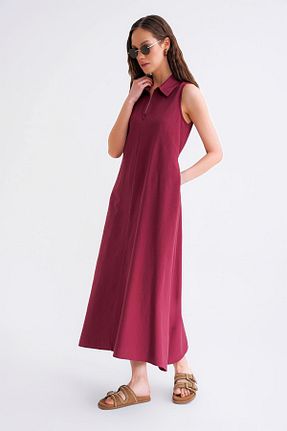 لباس زرشکی زنانه بافتنی Mixray - کد 929889111