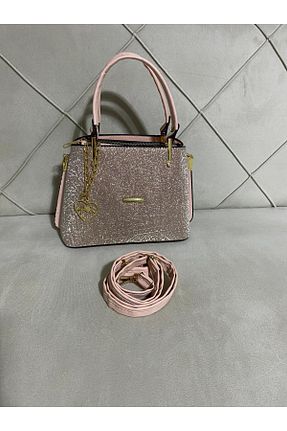 کیف دوشی صورتی زنانه چرم مصنوعی akcabagstore - کد 929884484