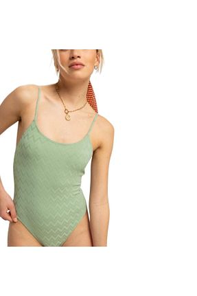 مایو سبز زنانه Fitted Roxy - کد 901838513