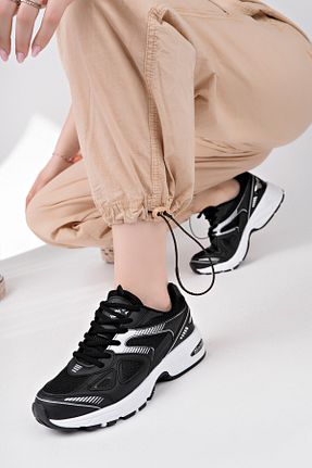 کفش اسنیکر مشکی زنانه بند دار infinite8 - کد 929892486