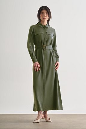 لباس خاکی زنانه بافتنی Mizalle - کد 929899000