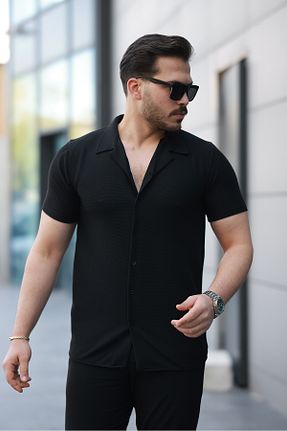 پیراهن مشکی مردانه Relaxed SALTİMORE - کد 929891871