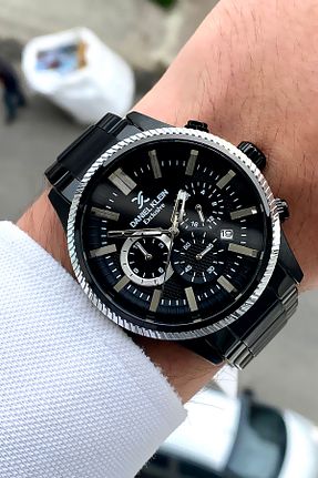 ساعت مچی مشکی مردانه 44 میلی متر Daniel Klein - کد 690798447