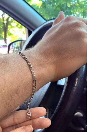 دستبند استیل (فولاد) طوسی زنانه استیل ضد زنگ GLANZEND - کد 929894506